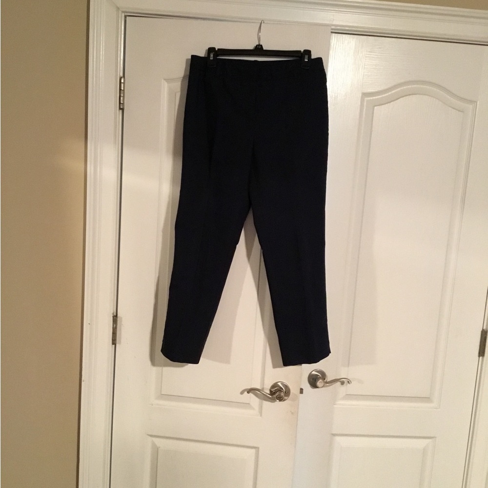 Navy Blue Ankle Capri Pants